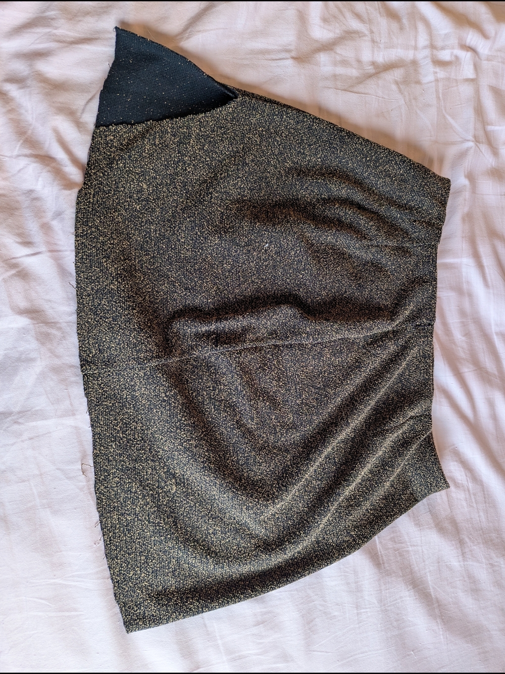 Black and Gold Mini Skirt